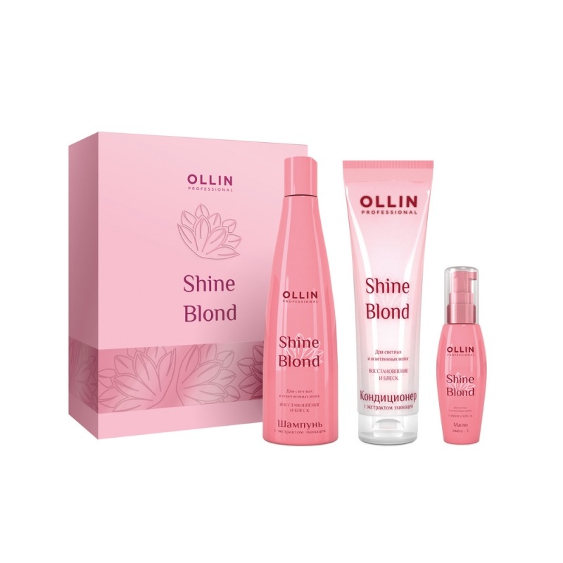 Ollin Professional Набор для светлых и блондированных волос Shine Blond ...