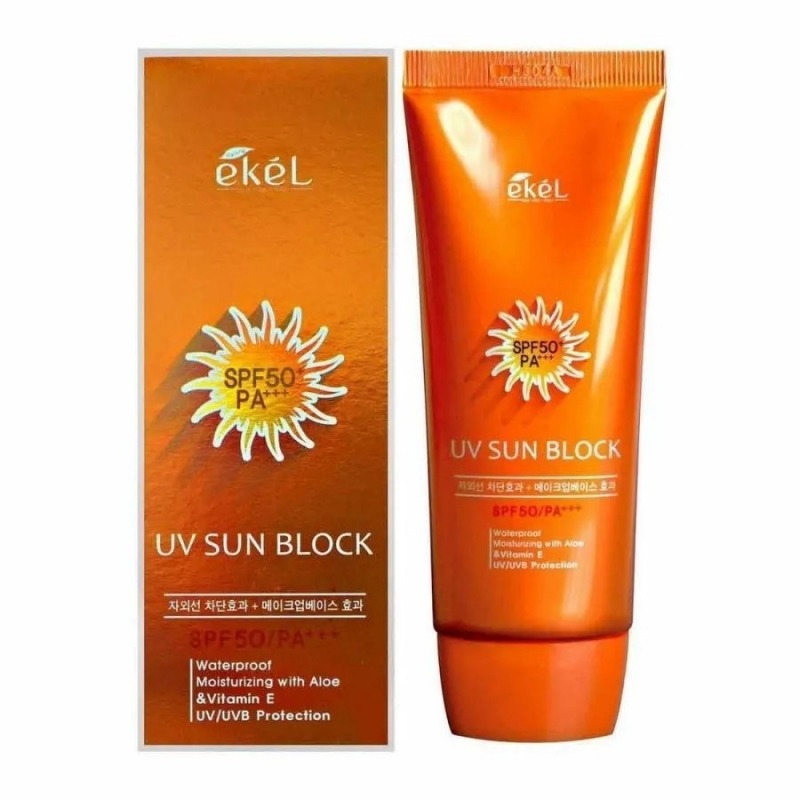 Ekel Увлажняющий солнцезащитный крем с экстрактом алоэ вера Sun block ...