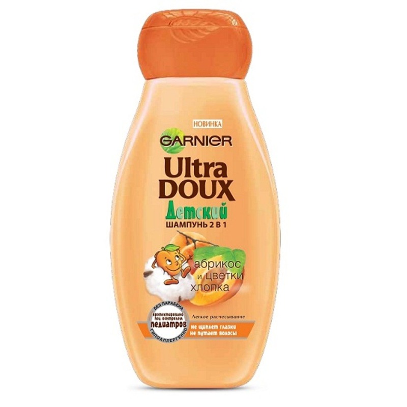 Garnier Детский шампунь 2 в 1 «Абрикос и цветки хлопка» Ultra Doux ...