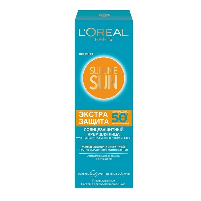 Loreal Paris Солнцезащитный крем для лица «Экстра защита» SPF 50 ...