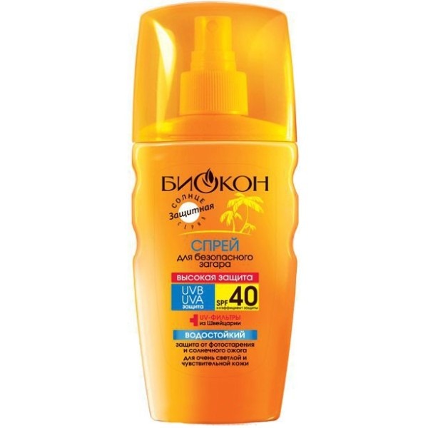 Биокон Спрей для безопасного загара «Высокая защита» SPF 40 - купить ...
